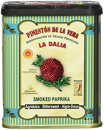 İspanya'dan La Dalia Füme Kırmızı Biber Üçlüsü, Sıcak, Tatlı ve Acı Tatlı, her biri 2.5 oz / 70 g, 3 Sayım